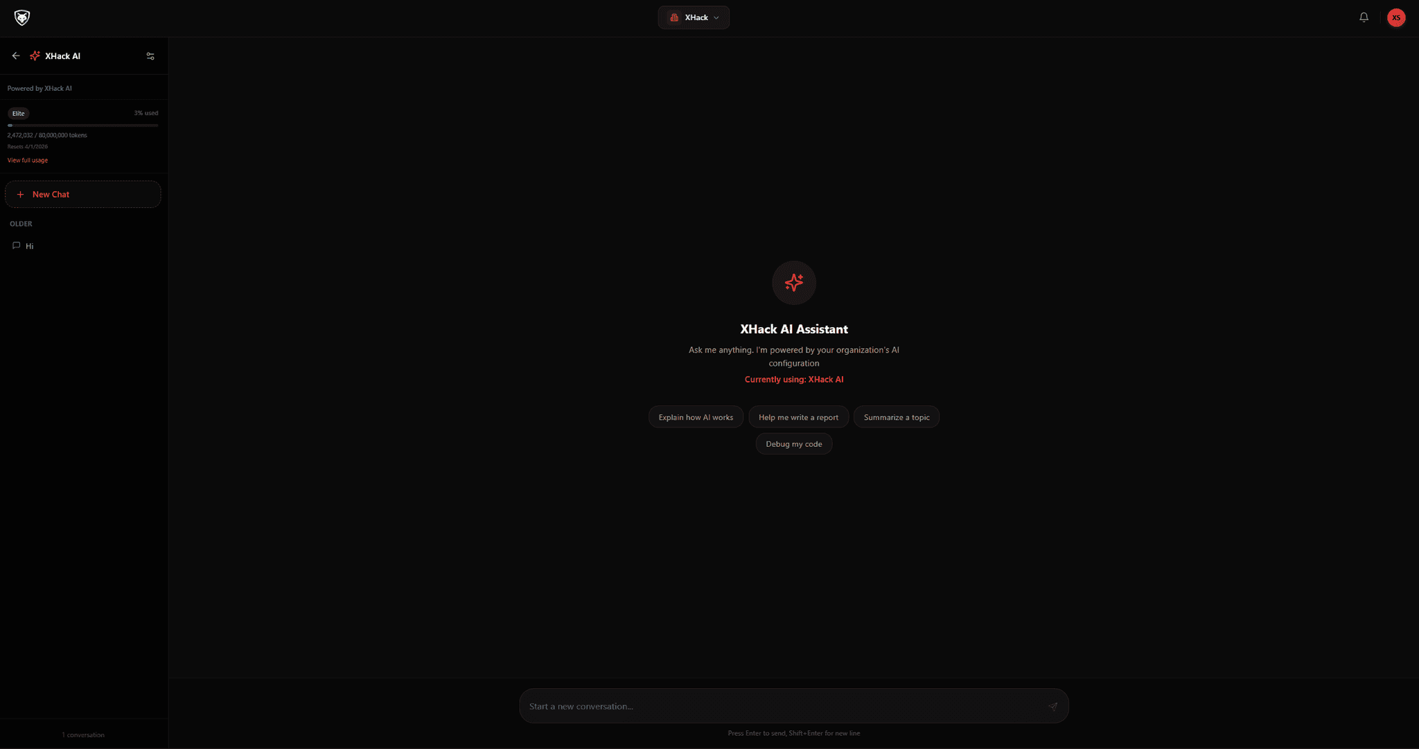 AI Agent interface
