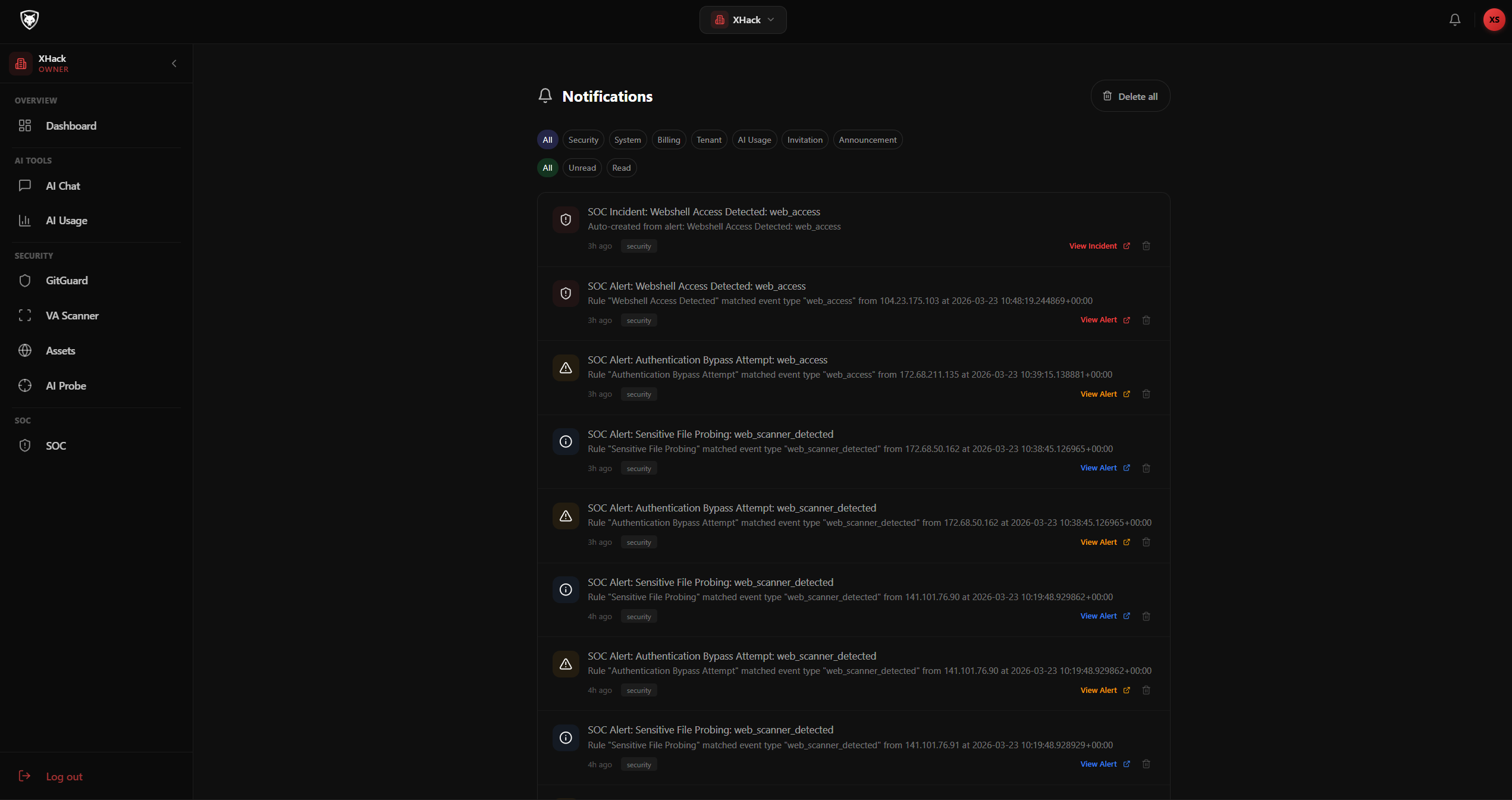 Notification Centre