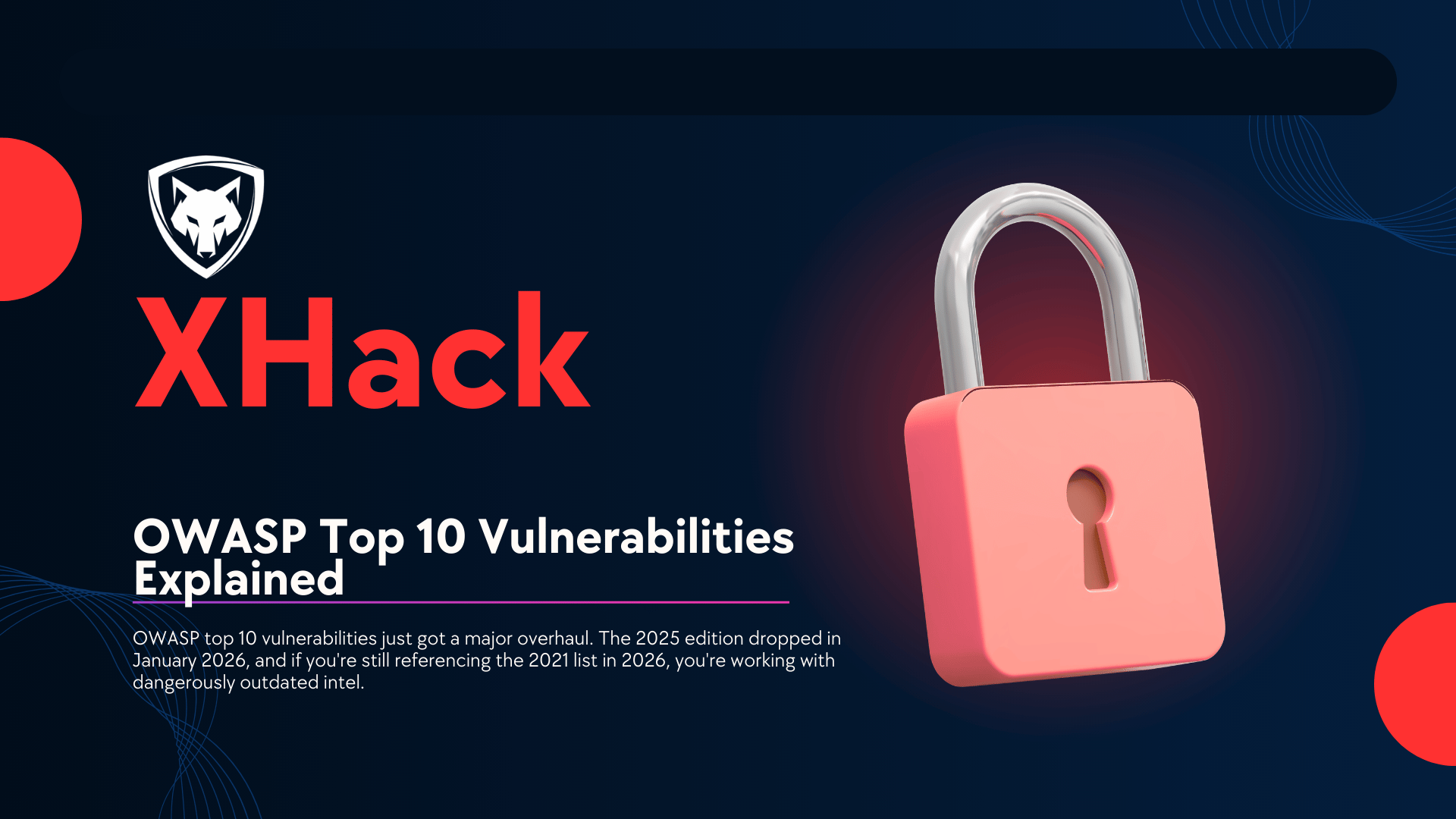 OWASP Top 10 Vulnerabilities Explained (2026 Update) | XHack Blog