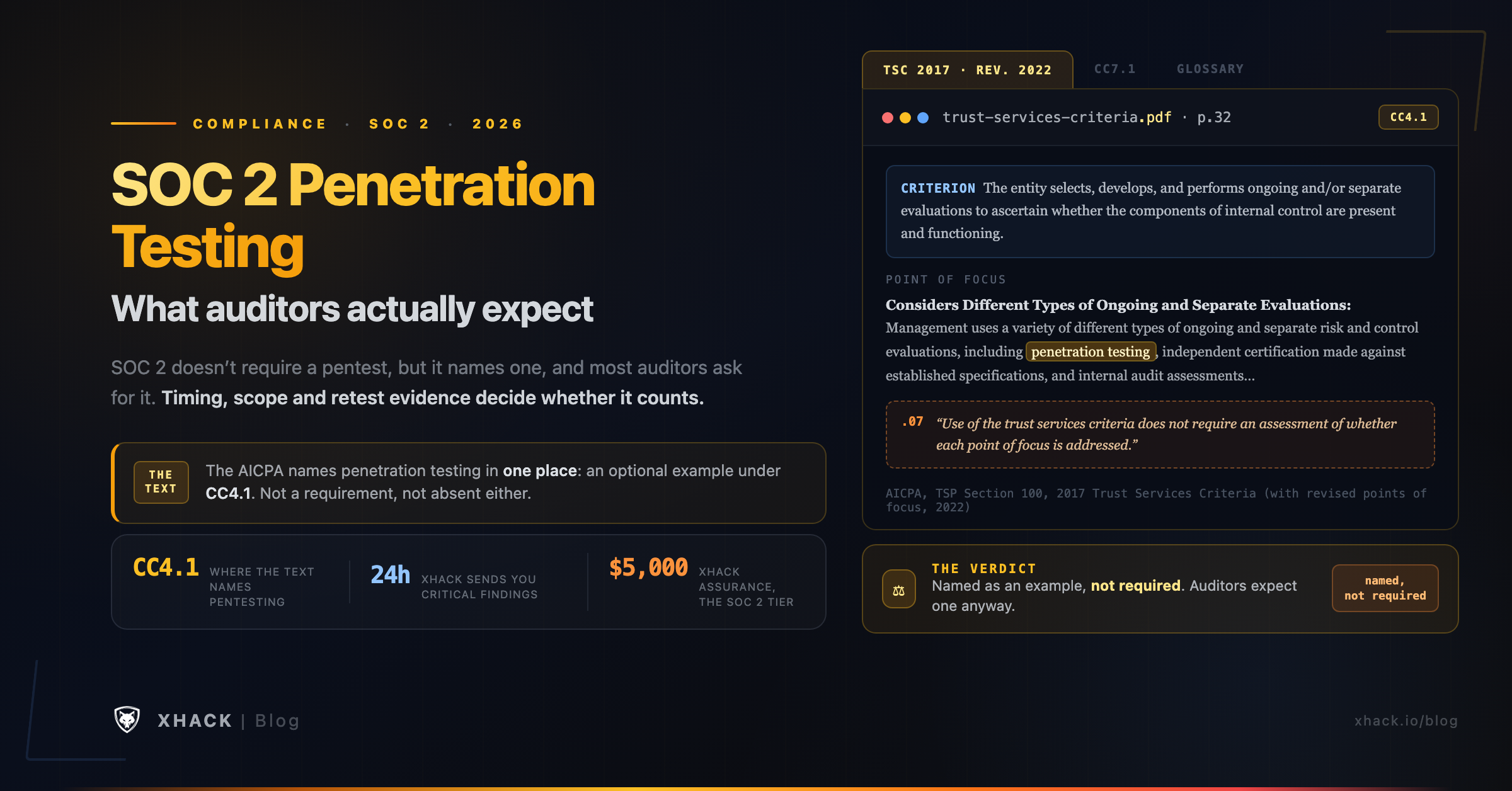 SOC 2 penetration testing requirements explained in plain terms